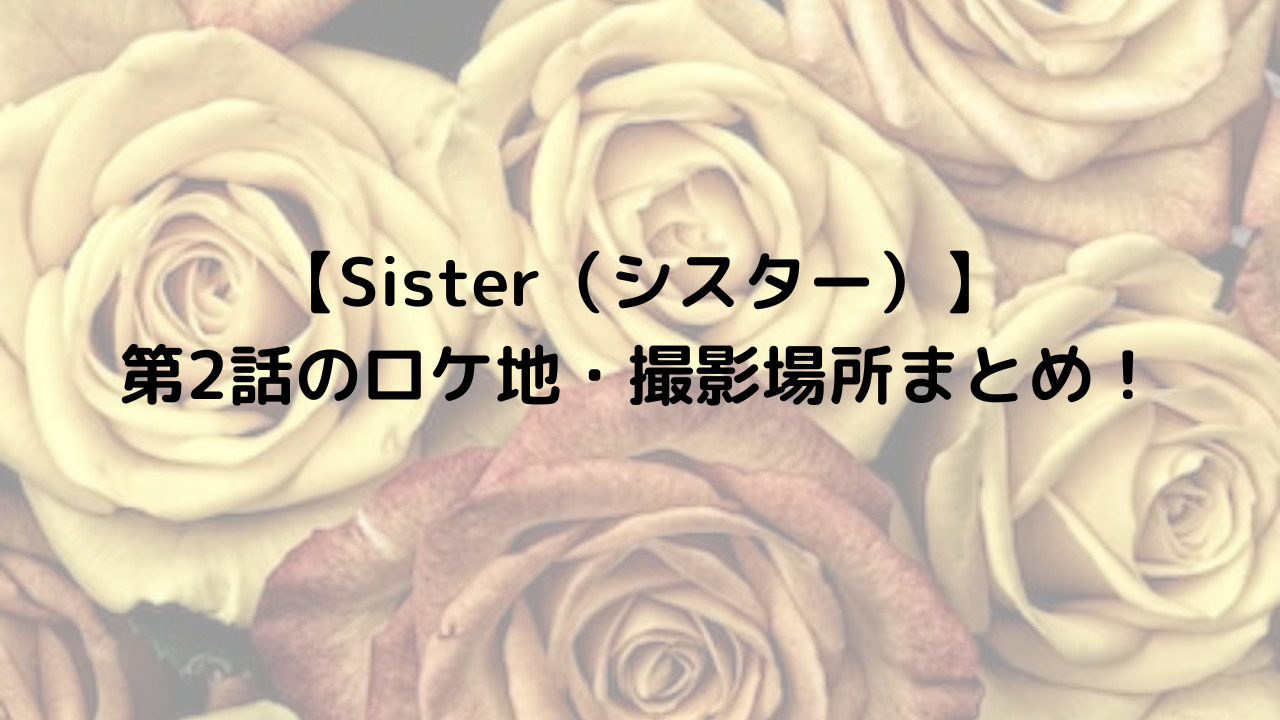 ドラマ・Sister２話のアイキャッチ画像